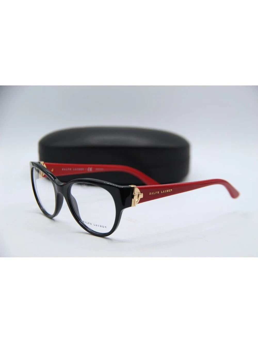 Ralph Lauren Rl 6150 5001 Black Red Gold Authentic Frames Eyeglasses 51-19